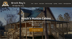 Desktop Screenshot of brockshuntincabins.com