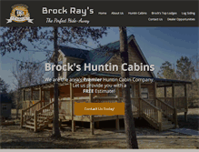 Tablet Screenshot of brockshuntincabins.com